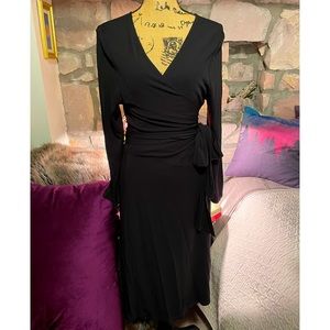 🍂DKNY🍁BLACK WRAP DRESS
